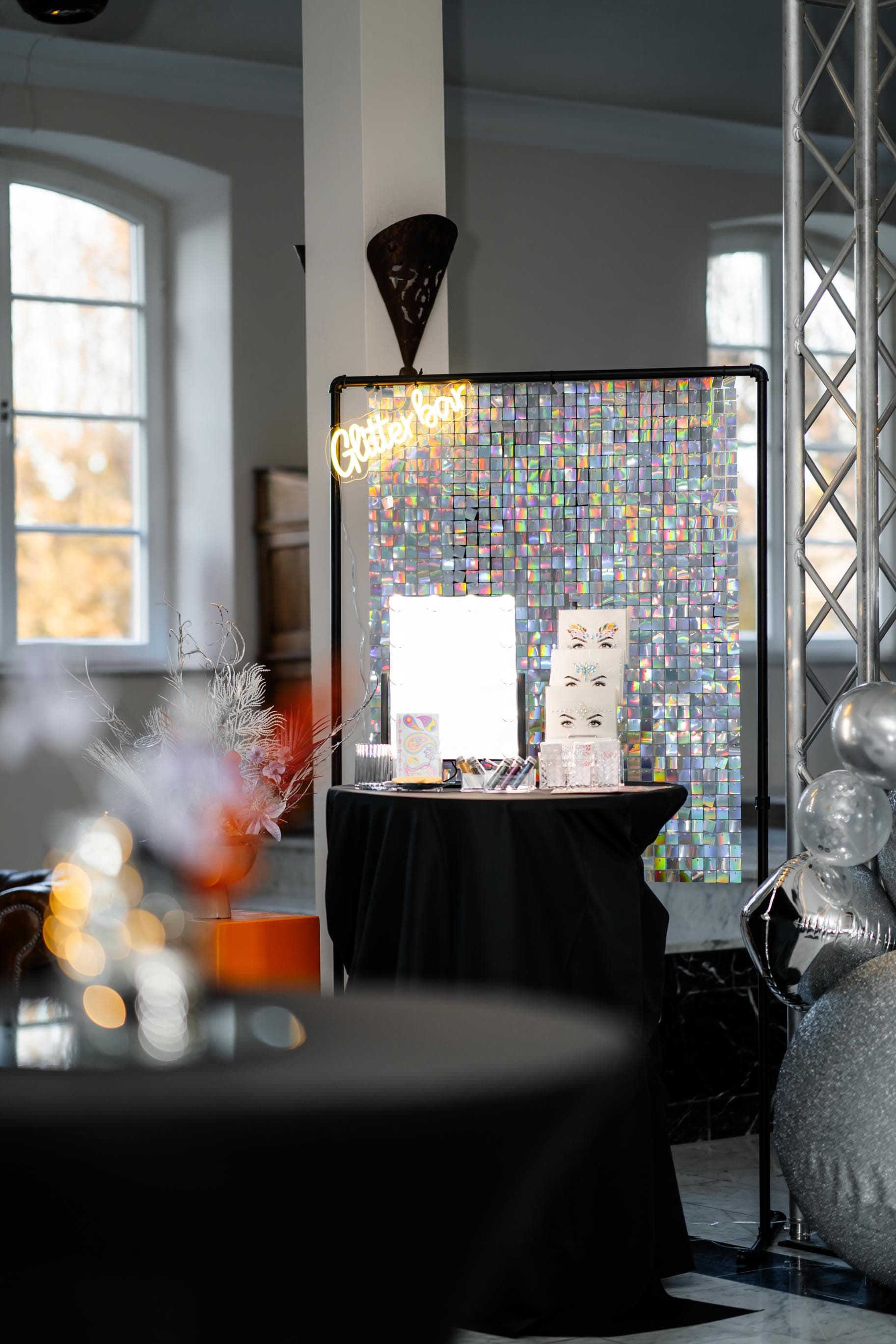 LED Schild "Glitterbar"