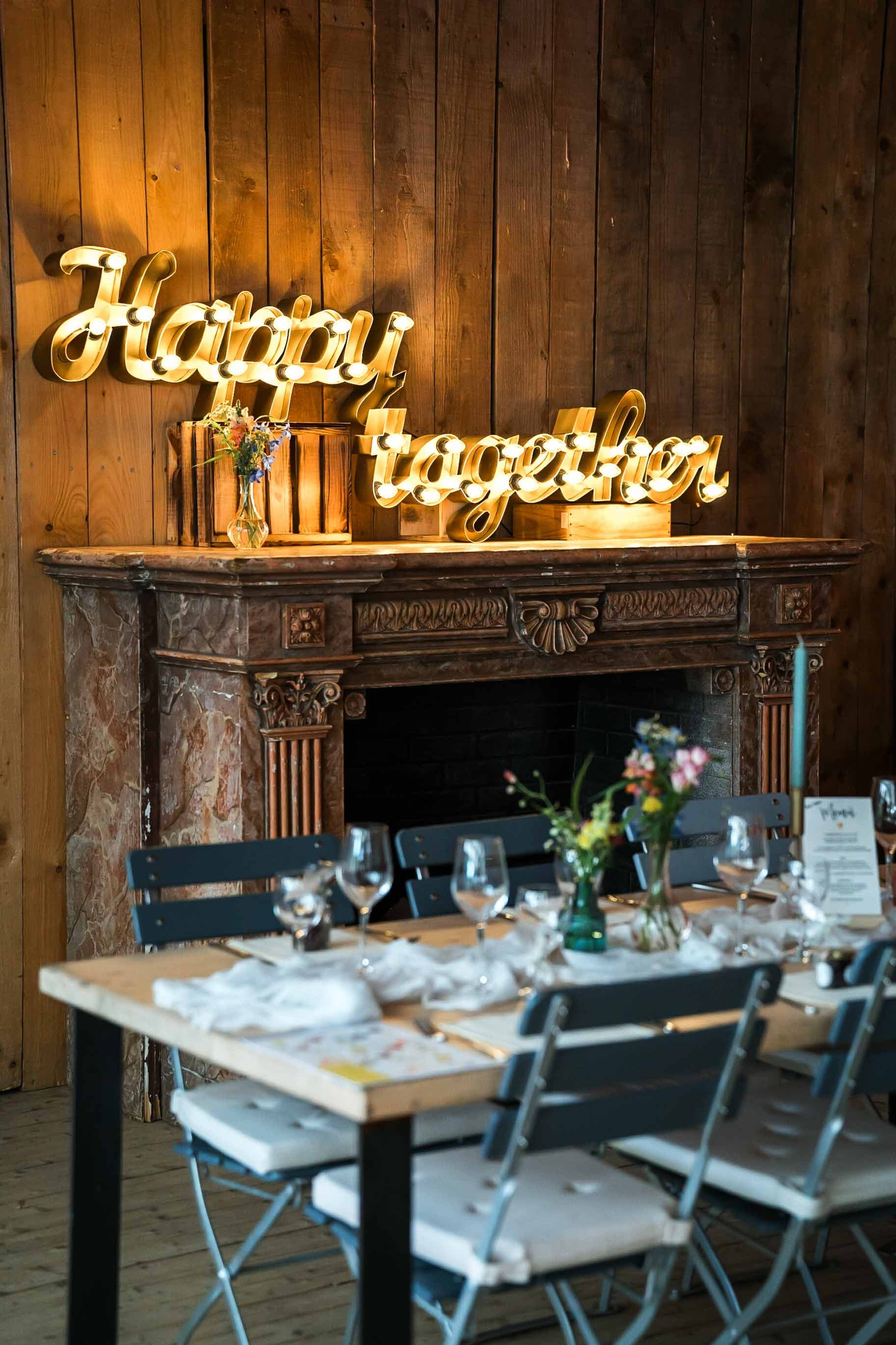 Image of Leuchtschild "Happy together"