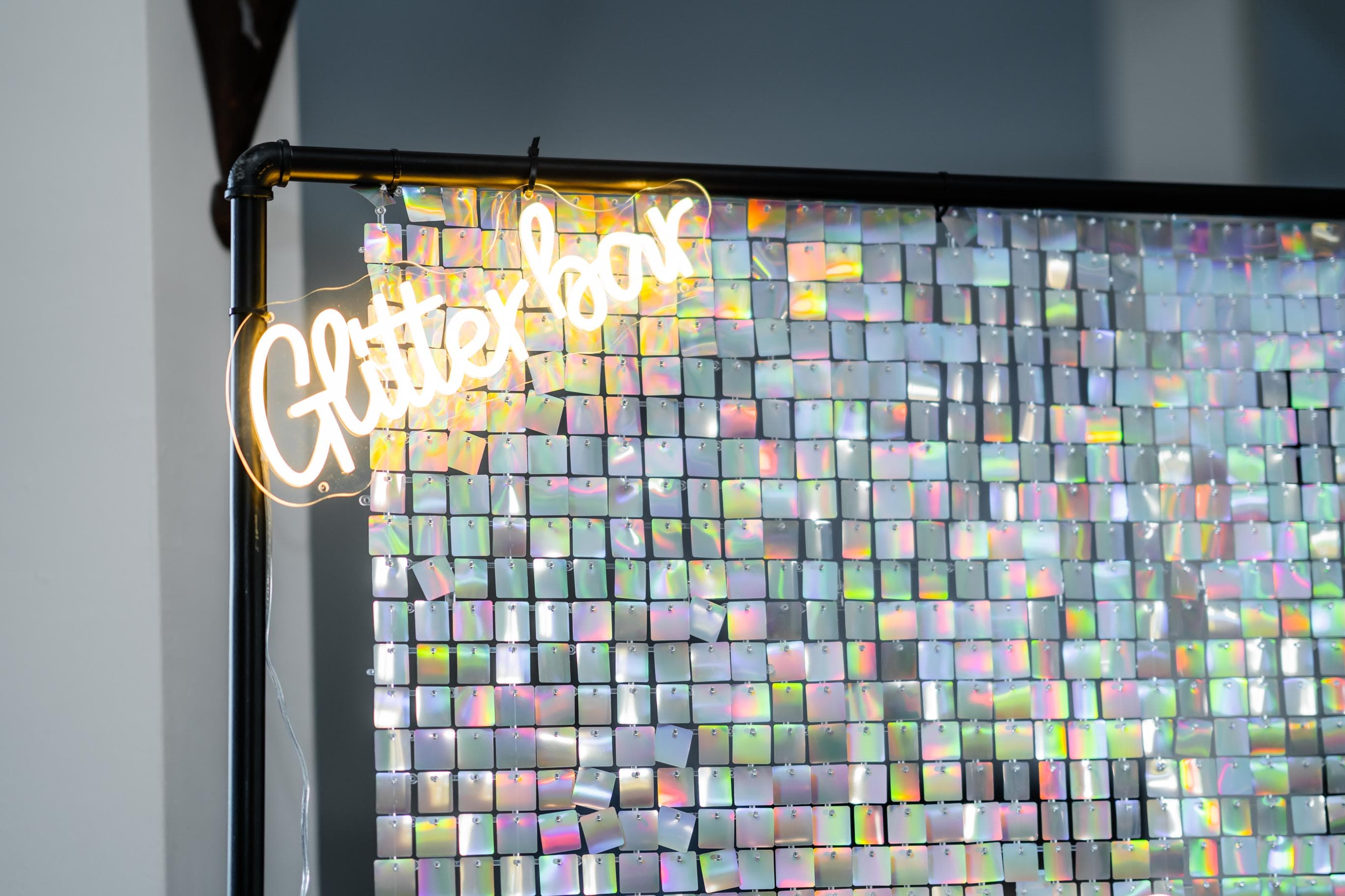 LED Schild "Glitterbar"