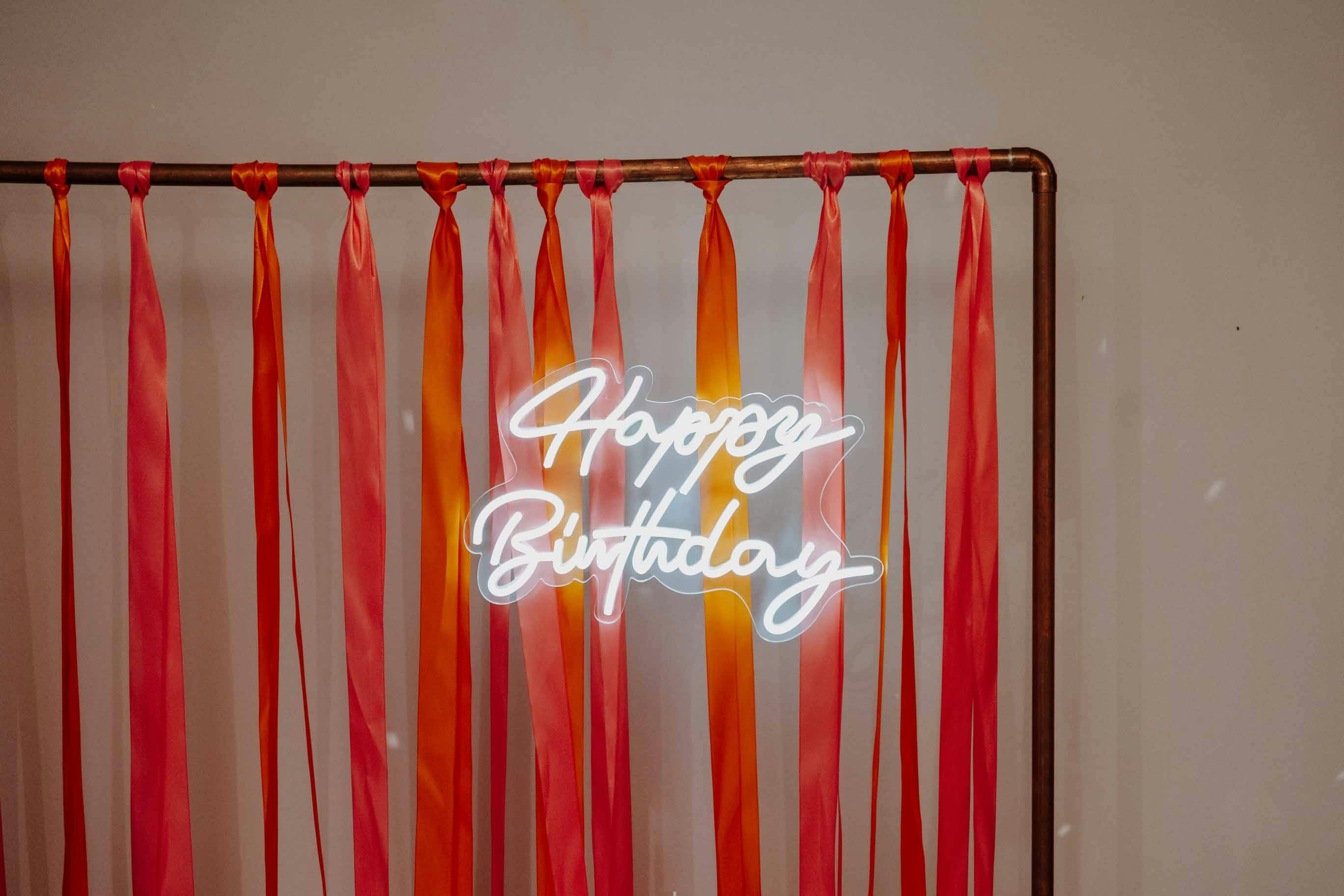 LED Schild "Happy Birthday"